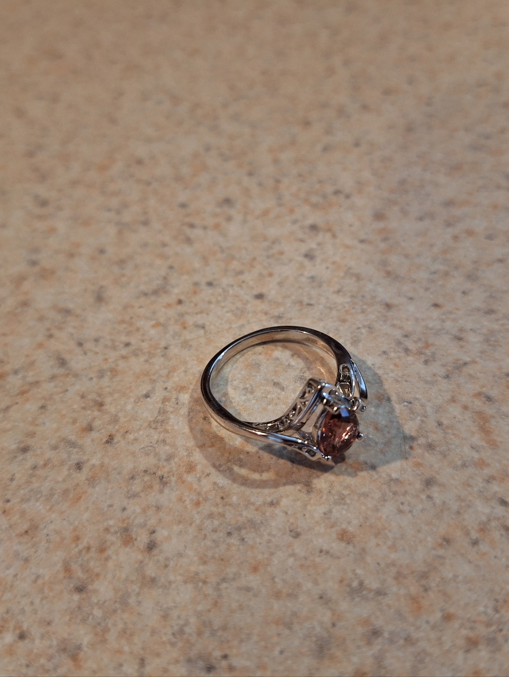 Sterling Silver Pear-Cut Elven Ring Color Shifting Center Stone - Picture 9 of 10